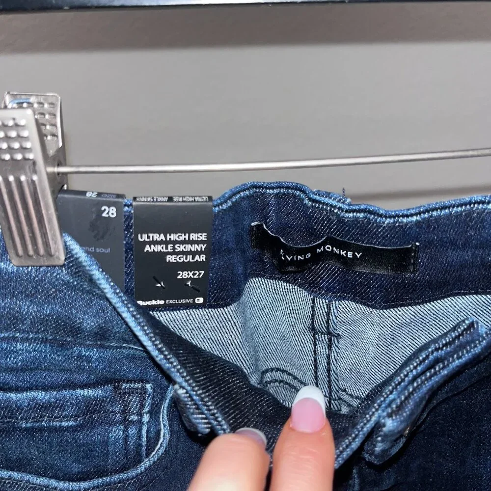 NWT Flying Monkey Ultra High Rise Ankle Skinny Jeans - Picture 4 of 4